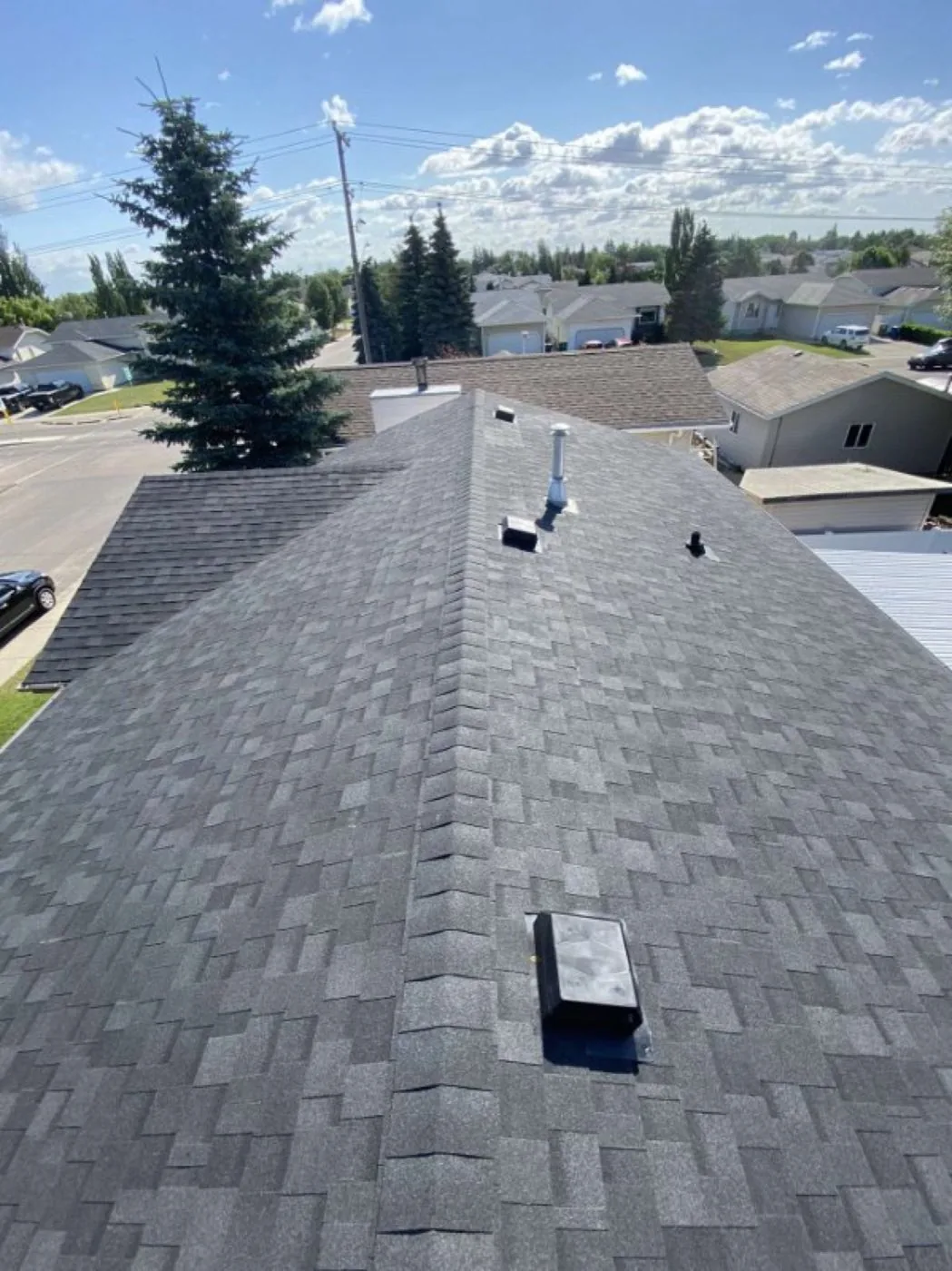 Roofing job by W Contracting