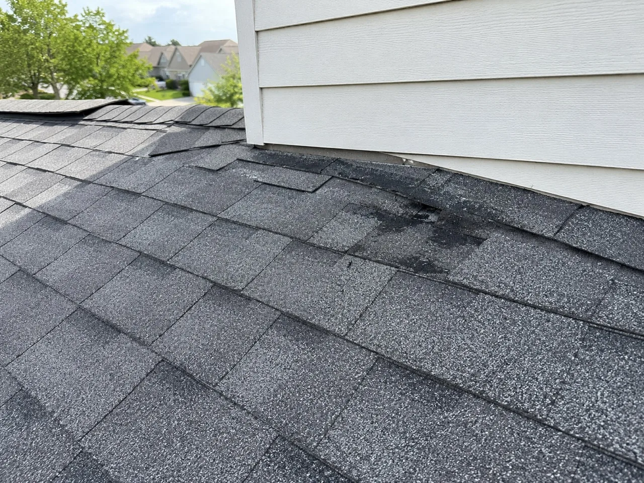 Roof repair work by W Contracting